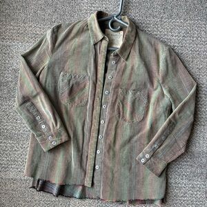 We The Free Multicolor Striped Button Down Shirt